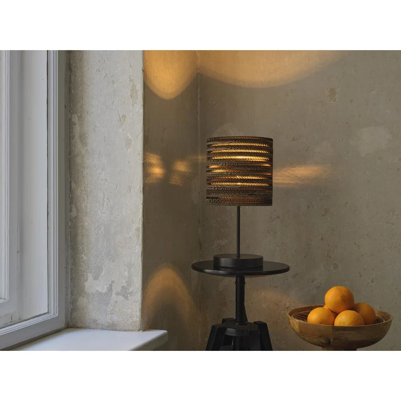 OSRAM DECOR Lampe de table Decor Cylindre en carton brun, 200 mm