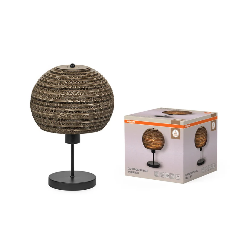 OSRAM DECOR Lampe de table Decor Ballon en carton brun, E27