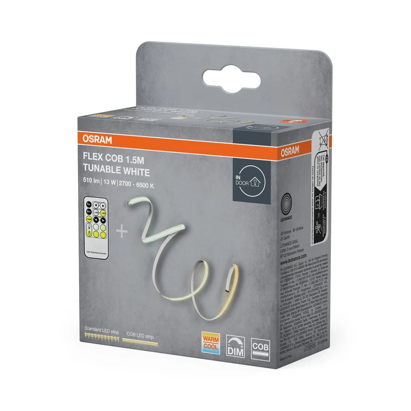 OSRAM FLEX COB 1.5M bande LED TW RC, jaune, 14W, 500lm