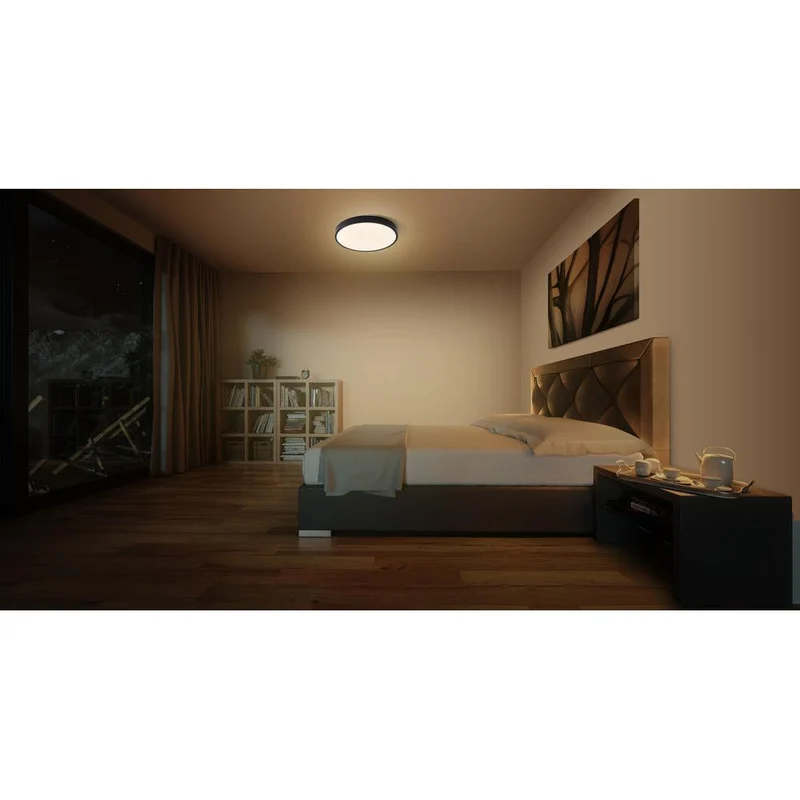 OSRAM ORBIS Slim Moia Plafonnier, noir, 36W, 4500lm