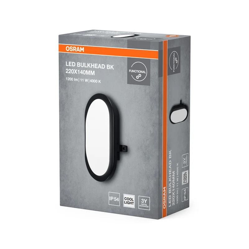 OSRAM LED Applique Plafonnier Luminaire pour pièce humide 11W / 4000K Blanc froid