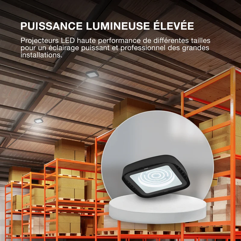 OSRAM Highbay Ufo lampe de plafond 80W 865 IP65 noir