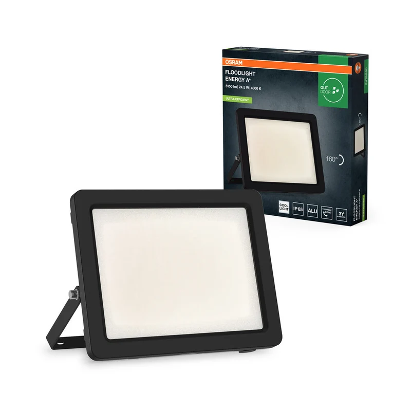 Projecteurs OSRAM à LED à efficacité énergétique, 24,5 W, 4000K gris foncé