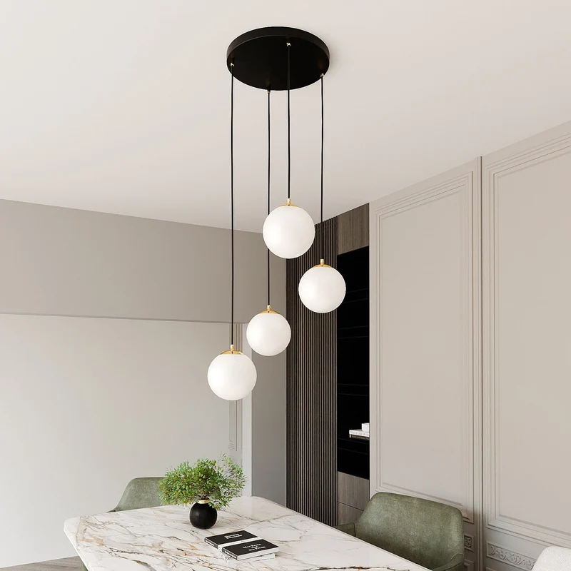 Suspension Verre Blanc
