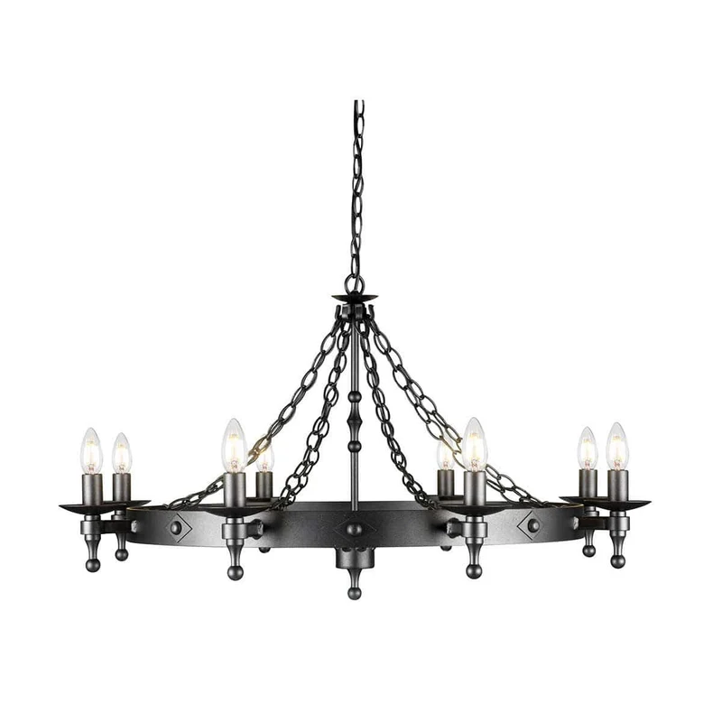 Lustre Noir Château Médiéval