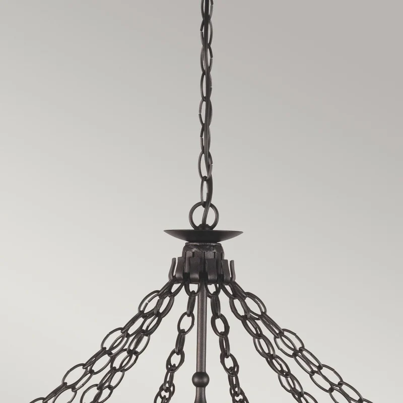 Lustre Noir XXL Château