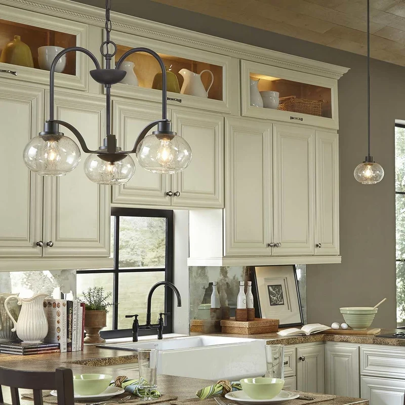 Lustre Noir Rétro pour Cuisine