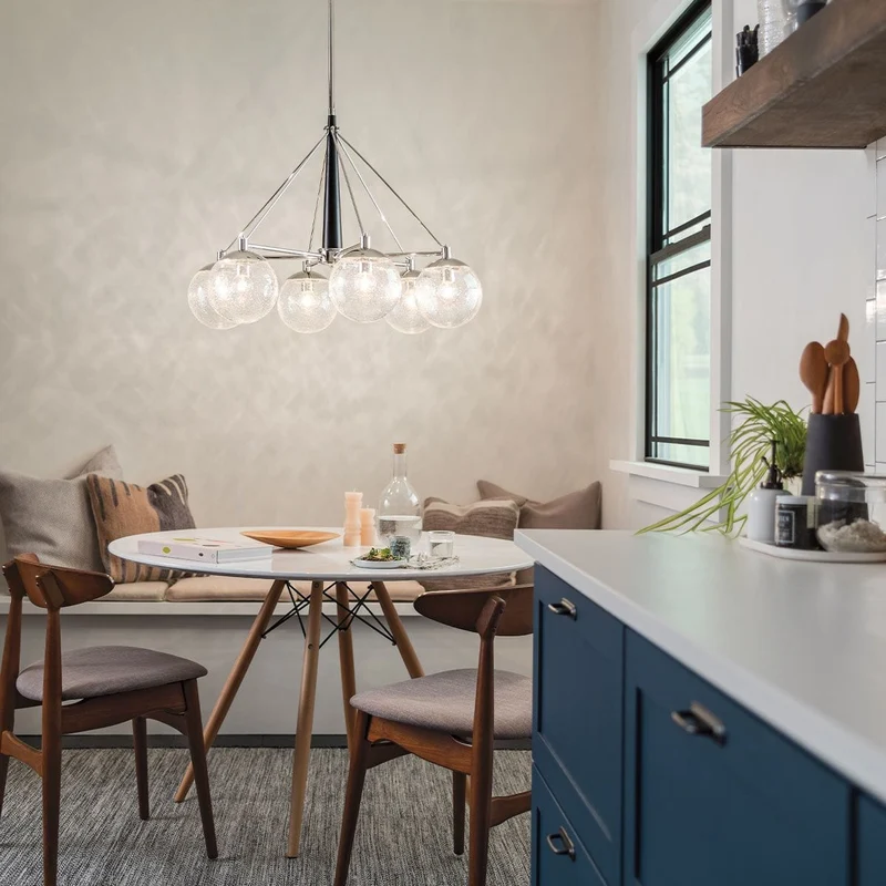 Lustre Moderne en Verre
