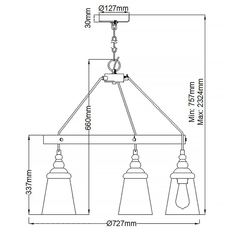 Lustre Rond Métal