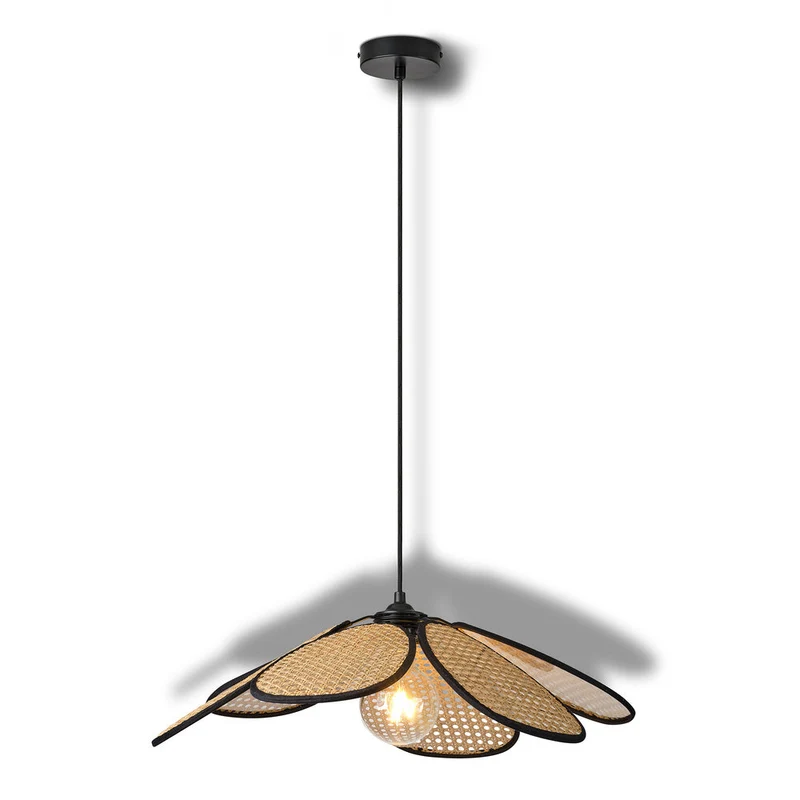 OSRAM DECOR Rattan Daisy Suspension E27 Marron