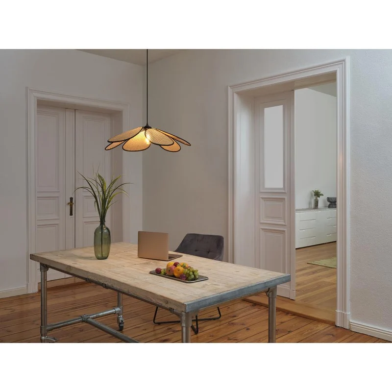 OSRAM DECOR Rattan Daisy Suspension E27 Marron