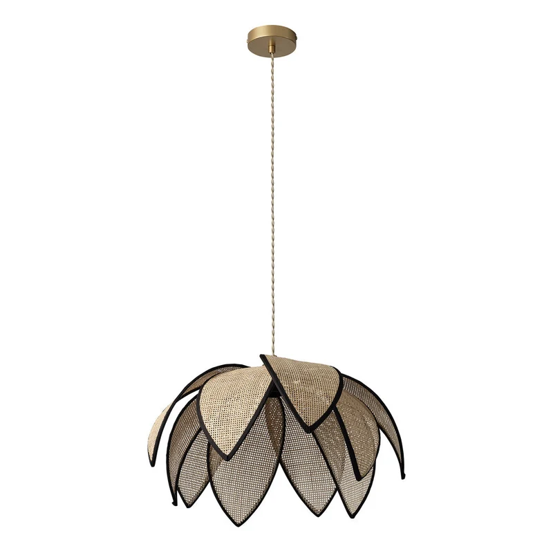 OSRAM DECOR Rattan Lotus Suspension E27 Marron