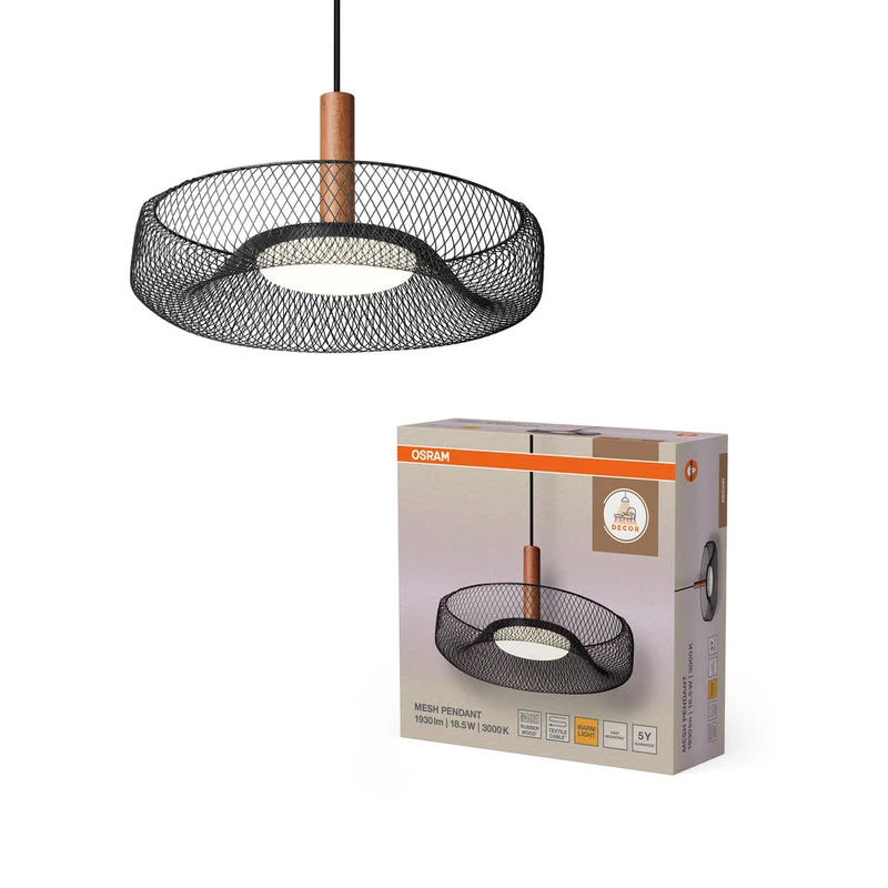 OSRAM DECOR Mesh Suspension 18,5W Noir