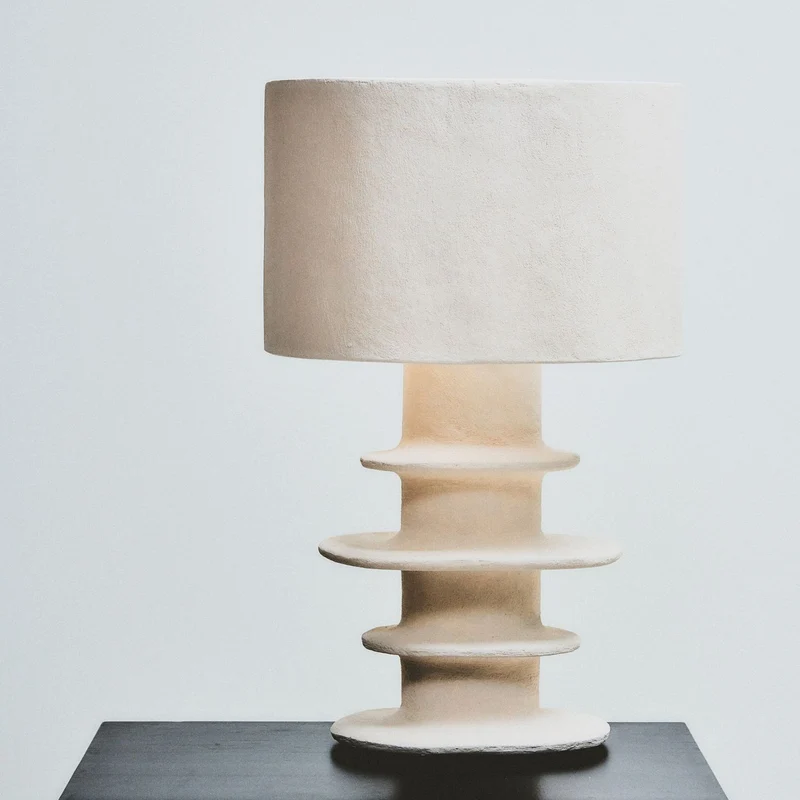 Serax Papier Maché Geometrical Earth Table Lamp