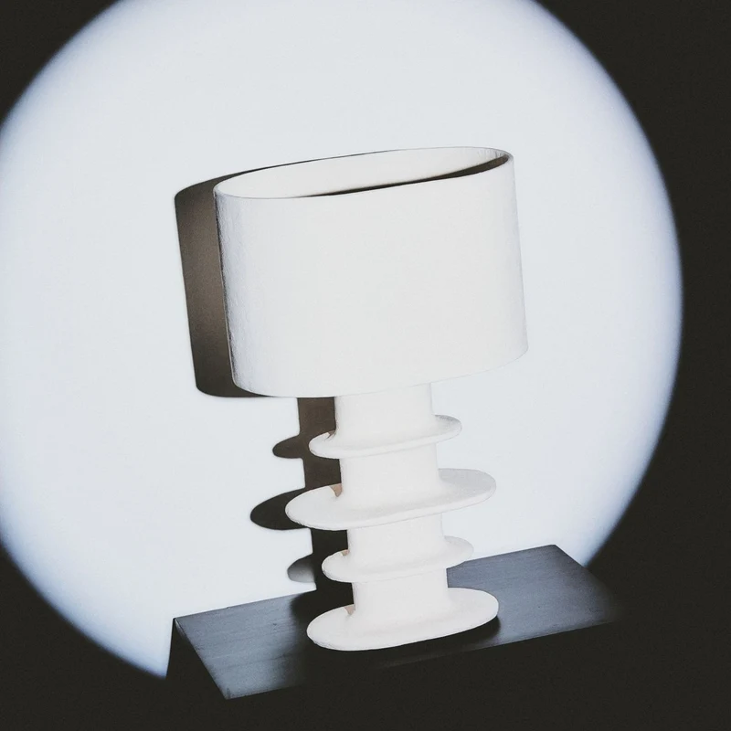 Serax Papier Maché Geometrical Earth Table Lamp