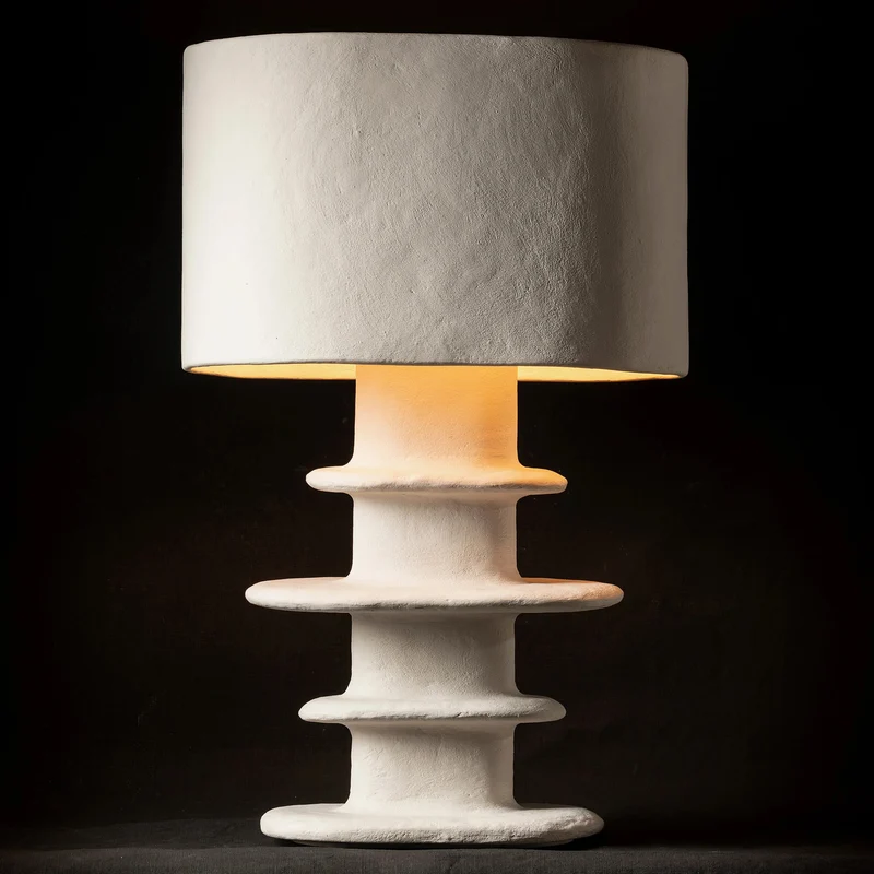 Serax Papier Maché Geometrical Earth Table Lamp