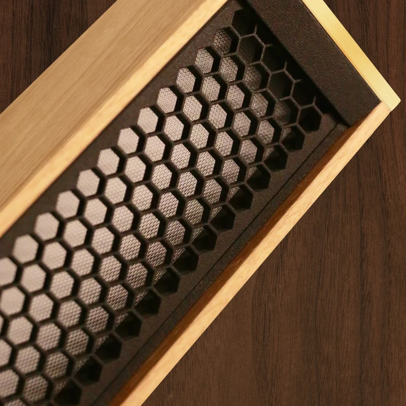 Tunto L 60 - 2000 mm - Walnut / Gold Pendant