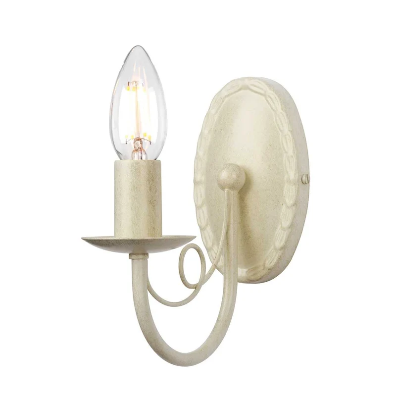 Applique murale bougeoir blanc