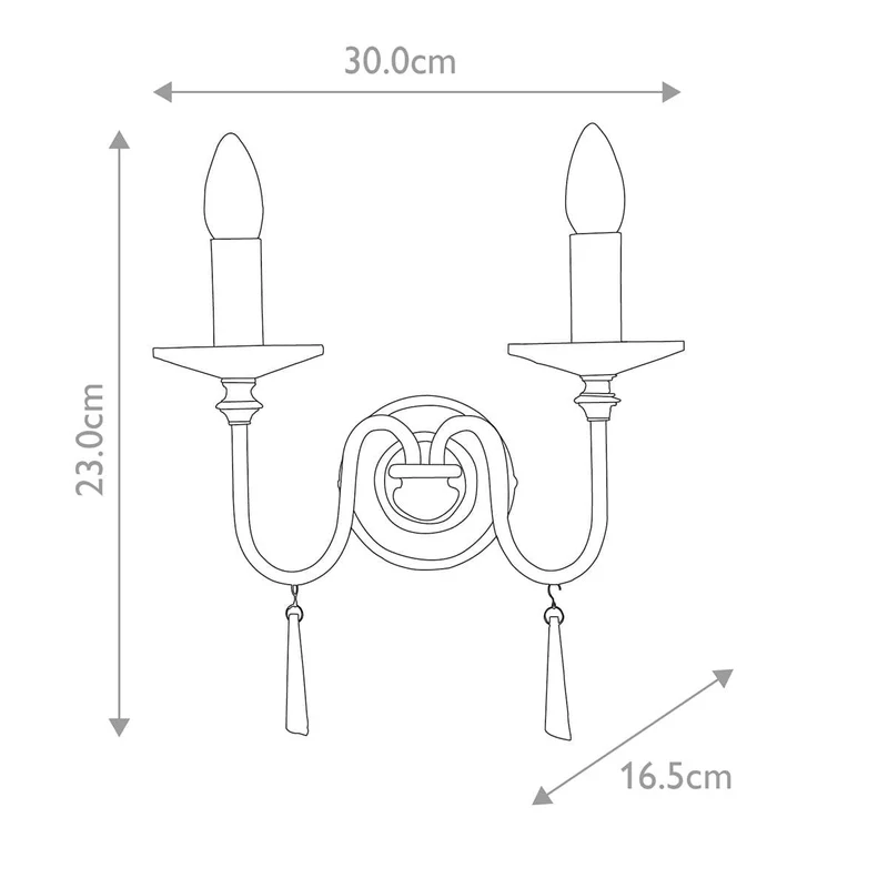 Double Applique Vintage Chrome