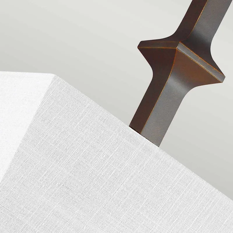 Luminaire Mural Blanche et Bronze