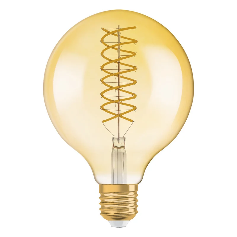 Lampe LED OSRAM VINTAGE 1906® LED CLASSIC Globe Dimmable 8,8 W 824 Gold E27, 806 lm, 2400 K, Blanc chaud confort