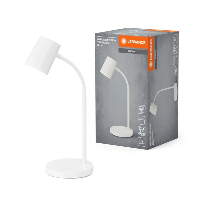 Lampe de bureau LEDVANCE OFFICE LINE Desk Trapezium GU10 Blanc