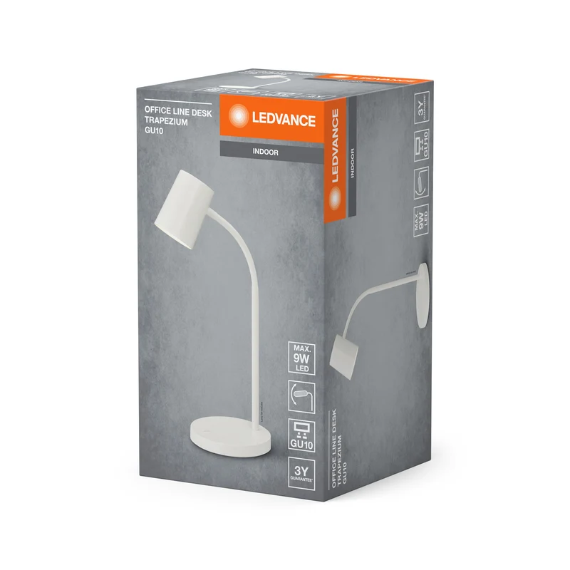 Lampe de bureau LEDVANCE OFFICE LINE Desk Trapezium GU10 Blanc