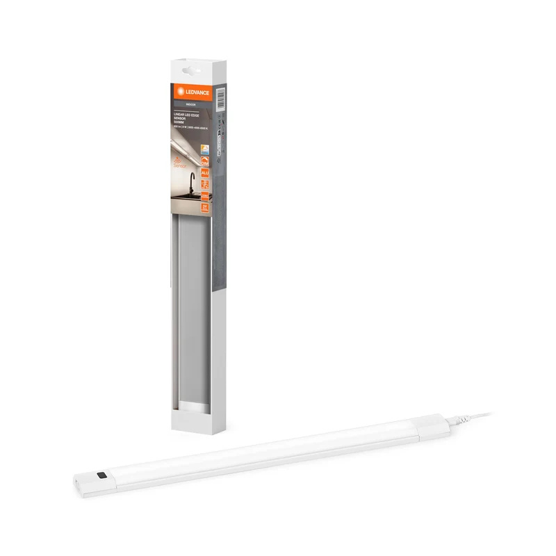 Spot sous meuble LEDVANCE LINEAR EDGE SENSOR 50cm CCT DIM Blanc, 640 lm, 3000…4000…6500 K, blanc chaud|blanc froid|lumière du jour