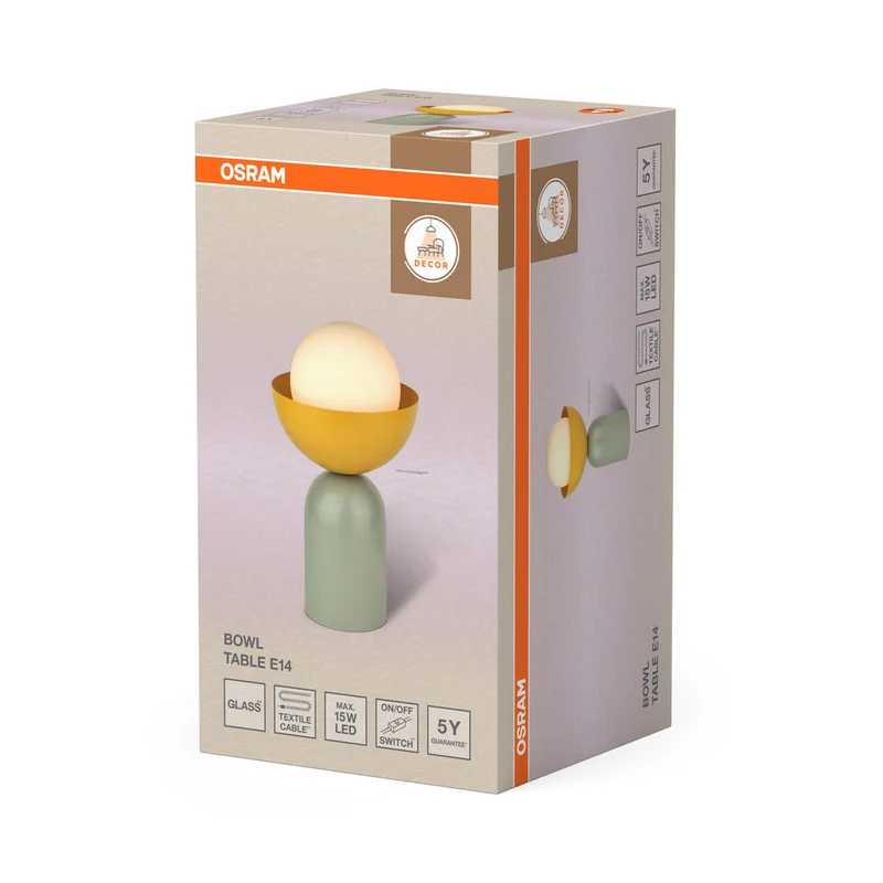 OSRAM DECOR Bowl Table E14 Lampe de table Verde