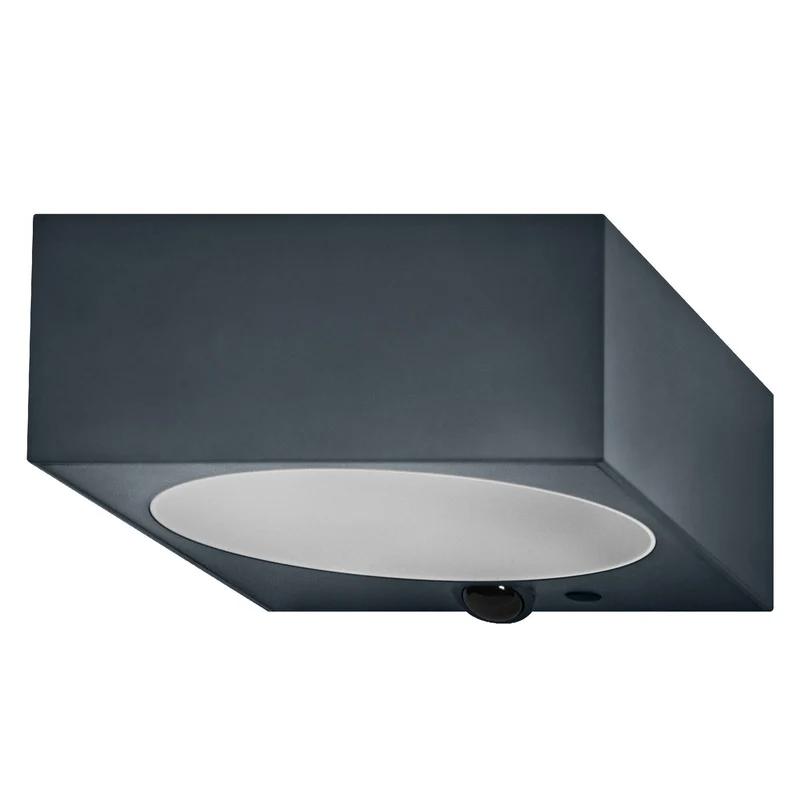 OSRAM ENDURA® STYLE SOLAR BRIGHT SENSOR Applique murale avec détecteur de mouvement IP54, gris foncé