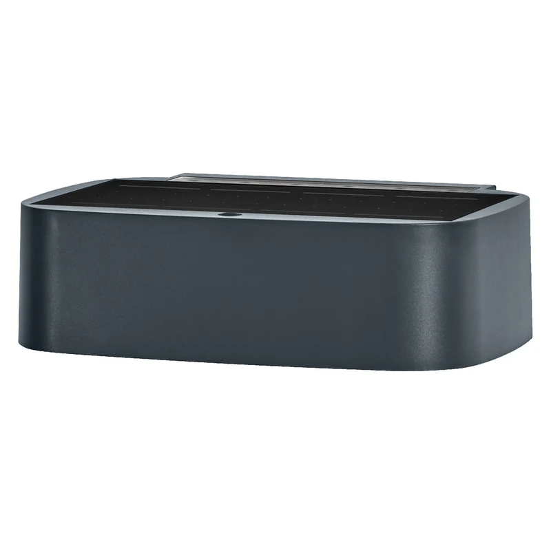 OSRAM ENDURA® STYLE SOLAR BRIGHT DAYLIGHT SENSOR Applique murale avec détecteur de mouvement IP65, gris foncé