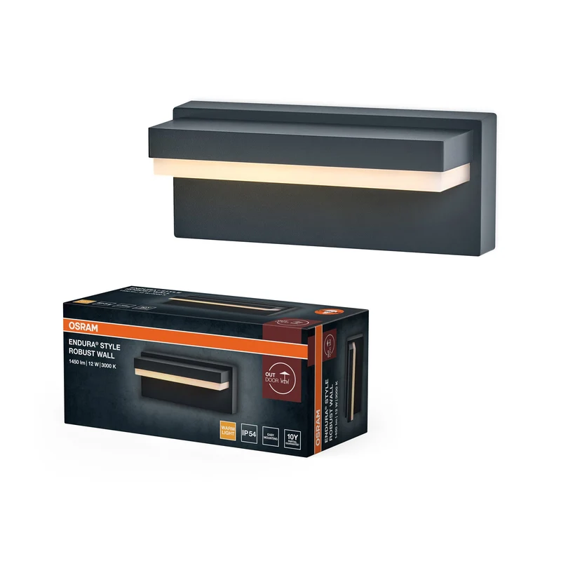 OSRAM ENDURA® STYLE ROBUST Applique murale IP54 gris foncé