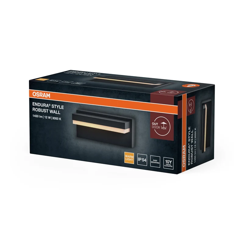 OSRAM ENDURA® STYLE ROBUST Applique murale IP54 gris foncé