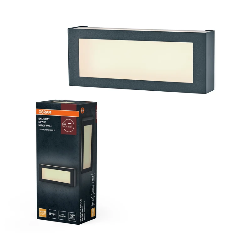 OSRAM ENDURA® STYLE NOVA Applique murale IP54 gris foncé