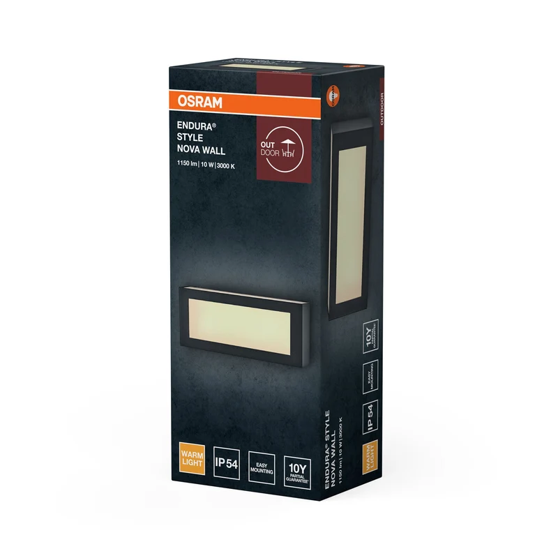 OSRAM ENDURA® STYLE NOVA Applique murale IP54 gris foncé