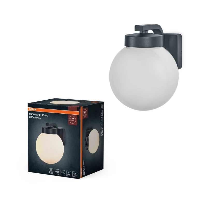OSRAM ENDURA® CLASSIC ERDA Applique murale E27 IP54 Gris foncé