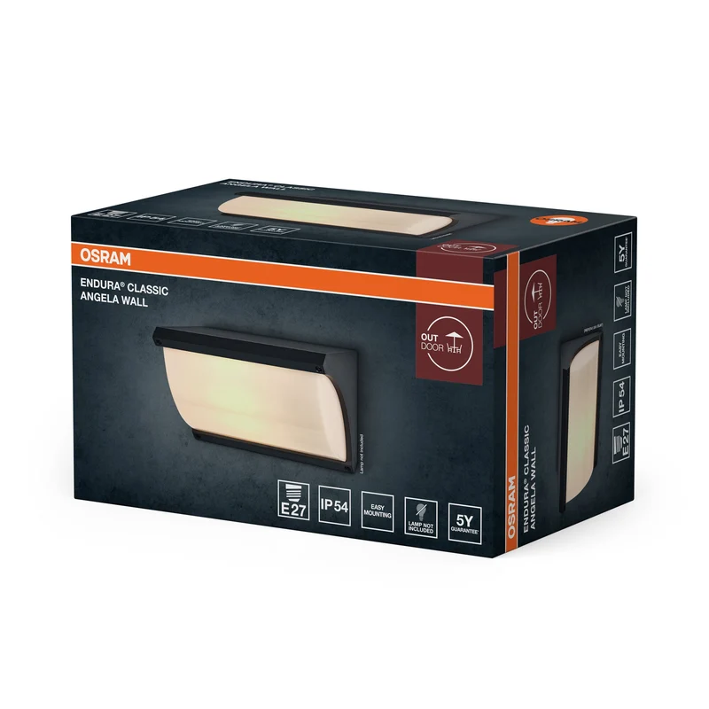 OSRAM ENDURA® CLASSIC ANGELA Applique murale E27 IP54 Gris foncé