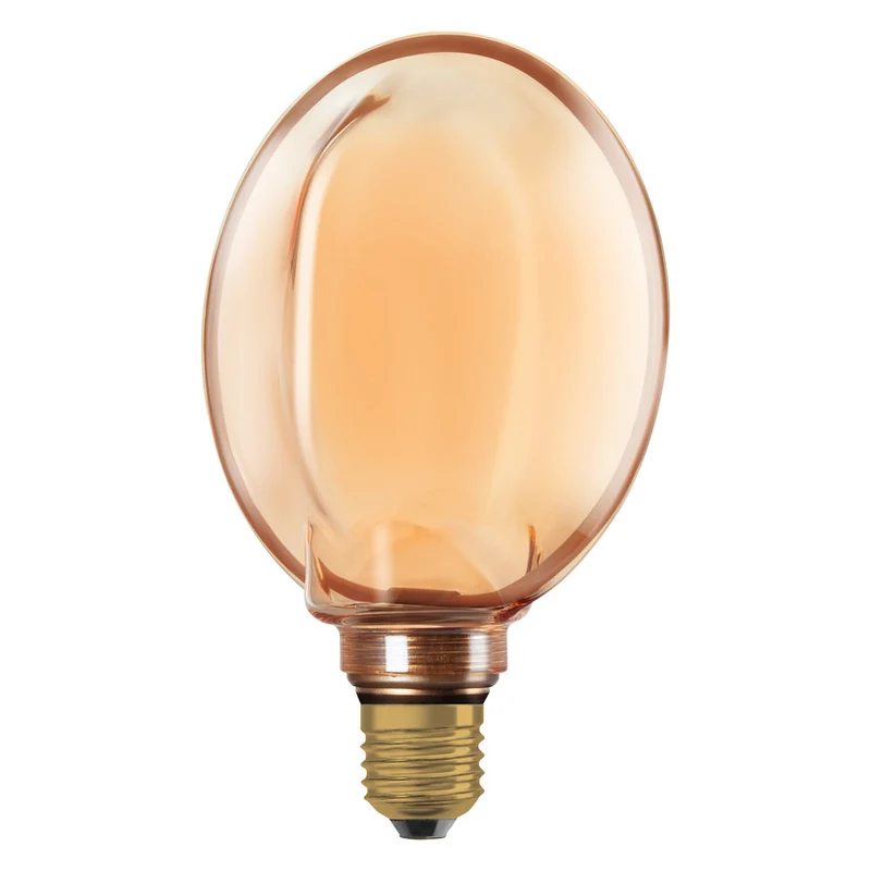 Lampe LED OSRAM VINTAGE 1906® LED CLASSIC GLOBE130 O-Form FILAMENT 4W 818 Gold E27, 220 lm, 1800 K, Blanc chaud confort