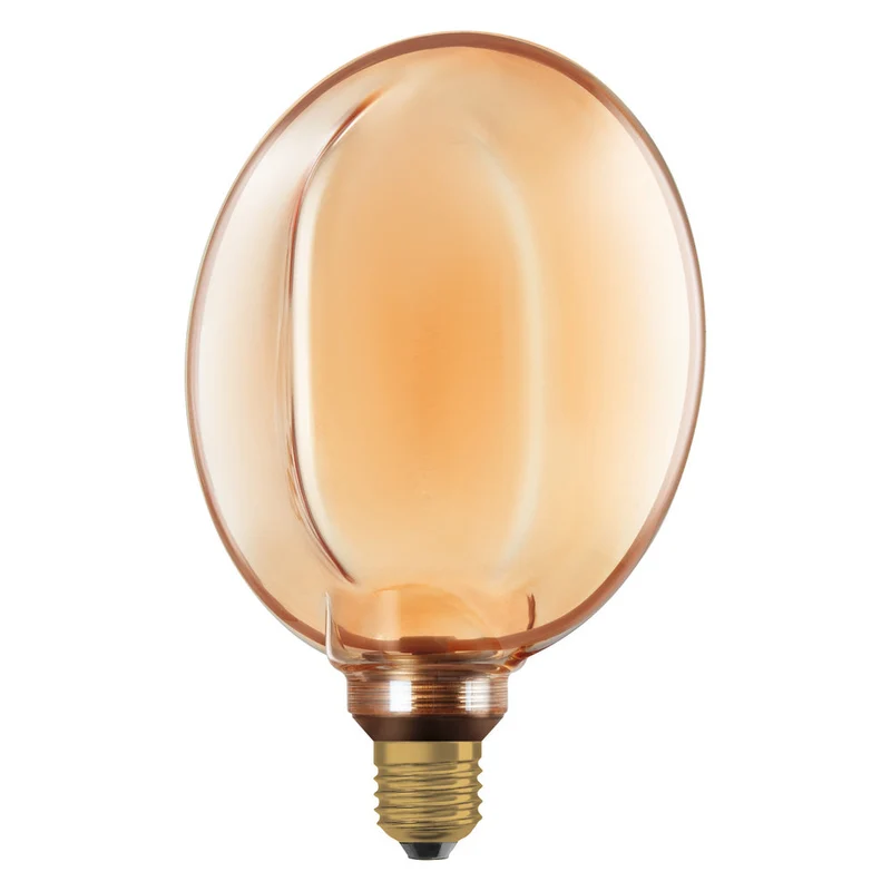 Lampe LED OSRAM VINTAGE 1906® LED CLASSIC GLOBE183 O-Form FILAMENT 4W 818 Gold E27, 220 lm, 1800 K, Blanc chaud confort