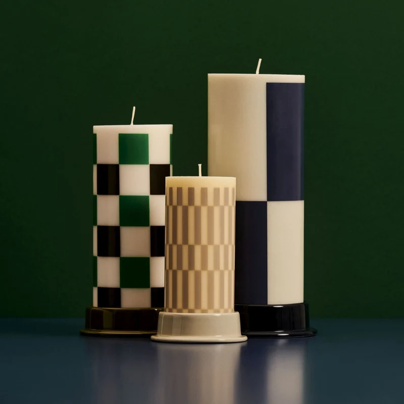 Hay Column Candle