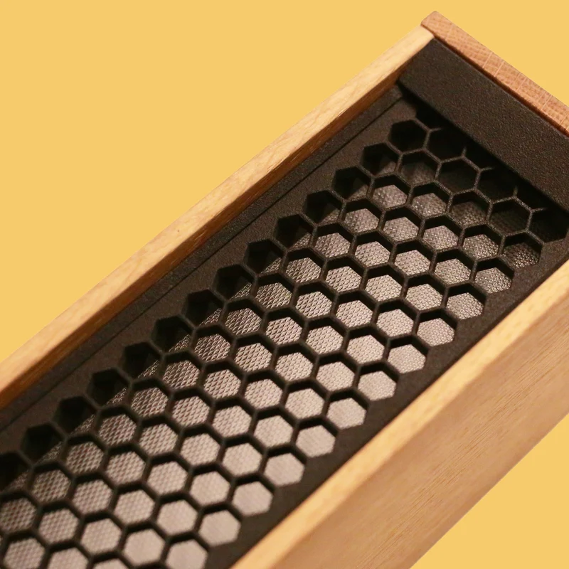 Tunto L 60 - 320 mm - Oak / Gold Ceiling Light