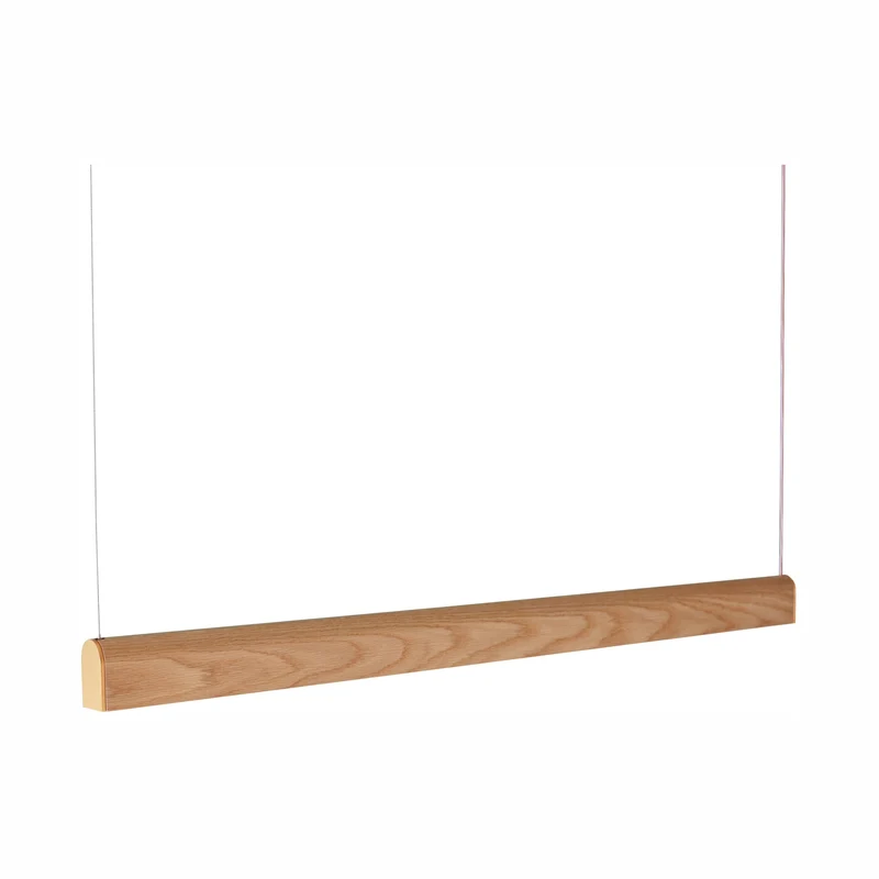Tunto Curve - 880 mm - Oak / Gold Pendant