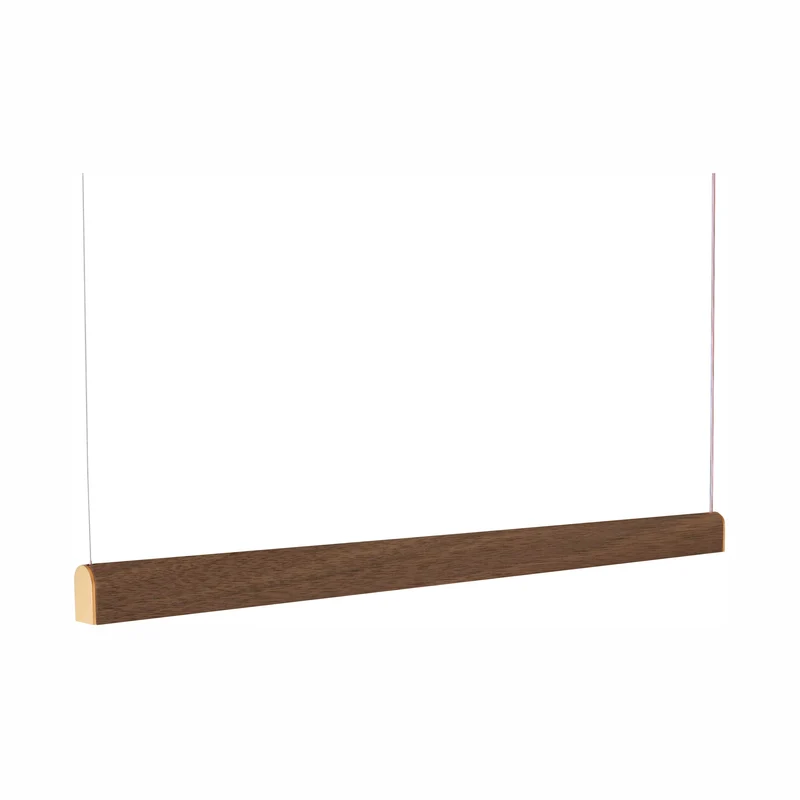 Tunto Curve - 2000 mm - Walnut / Gold Pendant