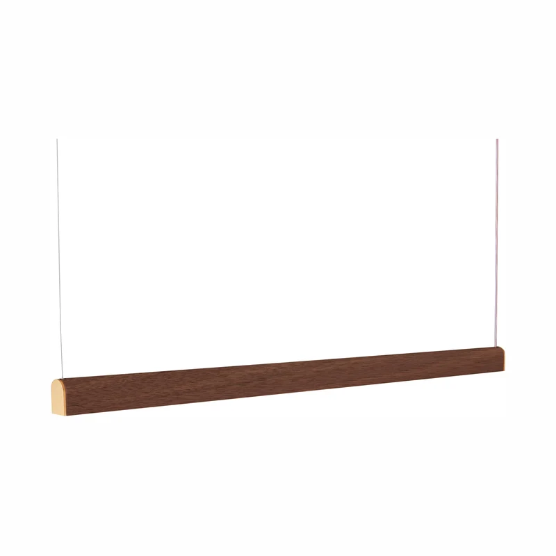 Tunto Curve - 2000 mm - Walnut / Gold Pendant