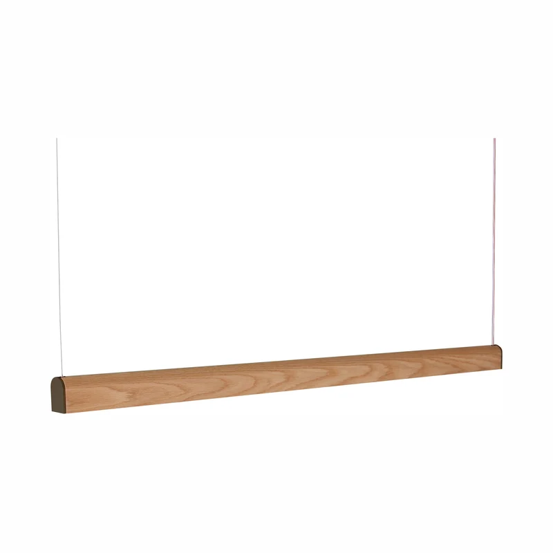 Tunto Curve - 2000 mm - Oak / Black Pendant