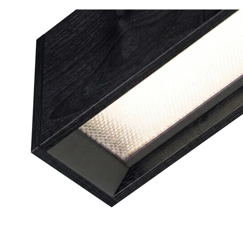 Tunto Curve - 2000 mm - Oak / Black Pendant