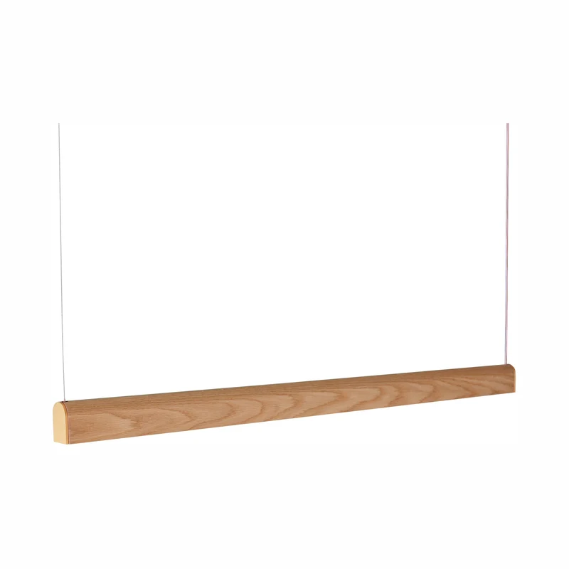 Tunto Curve - 1440 mm - Oak / Gold Pendant