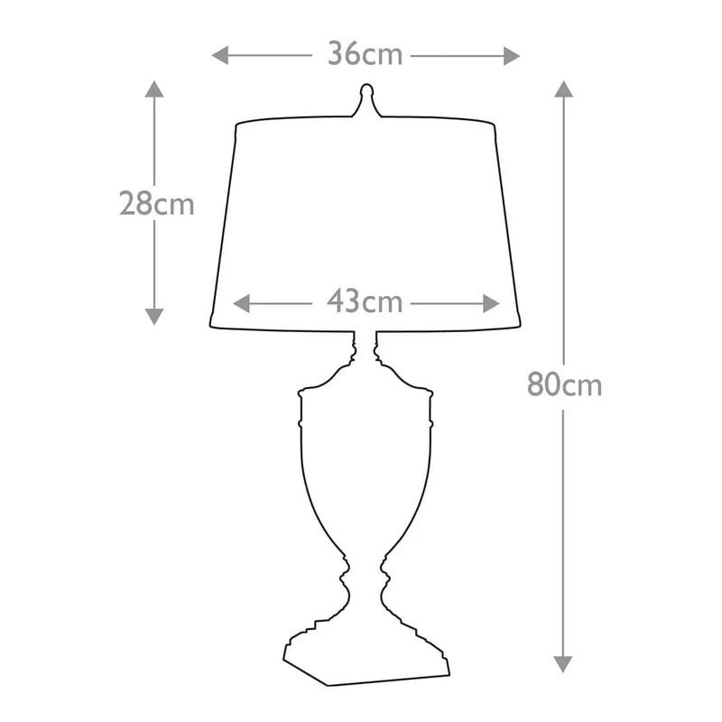 Lampe de salon style empire grec