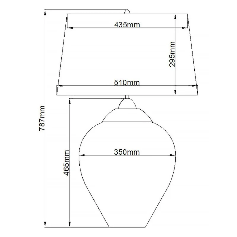 Lampe de table Samara - Lumière bleue