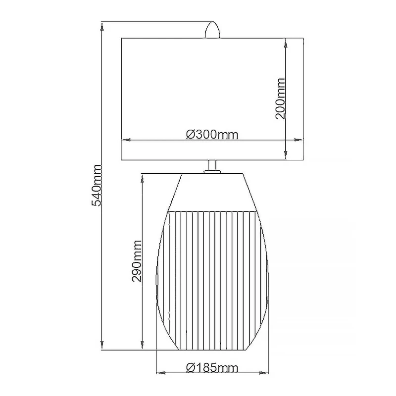 Lampe de table Harrow 1 lumière